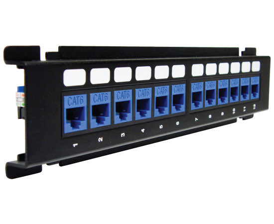 ICC Vertical HD Blank Patch Panel, front top 6 of 8