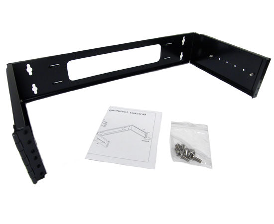 Swing-Out Hinged Wall Mount Bracket, 2U — Primus Cable