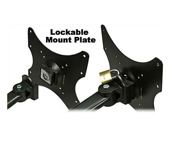 LED, LCD and Plasma Flat TV Mount Bracket, 23in to 42in, Tilt and Swivel, 9.9in Arm, Lockable - Alternate View