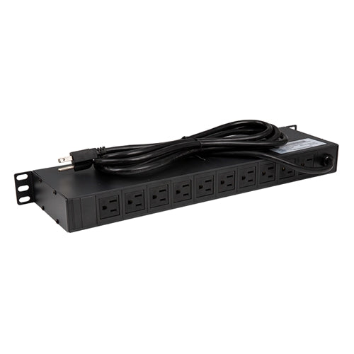 Basic Rack Mount PDU - 15A, 120V, 1.8kW w/NEMA 5-15R Outlets - Primus Cable
