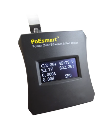 PoEsmart - Power Over Ethernet (PoE) Inline Tester