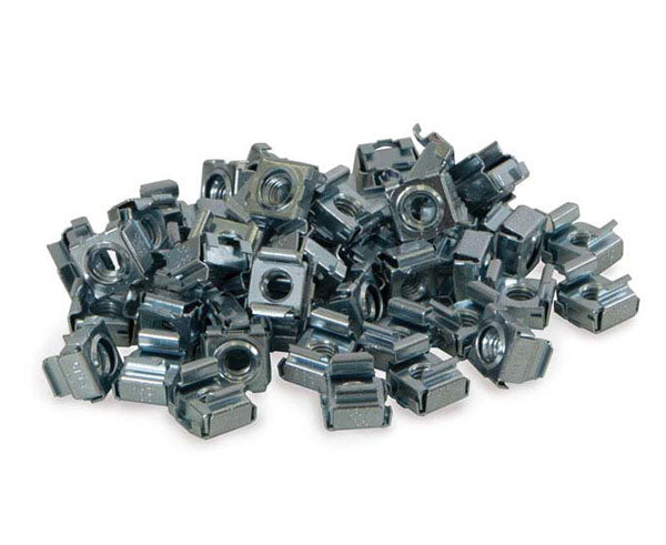 Network Rack, 10-32 Cage Nuts, 50 Pack