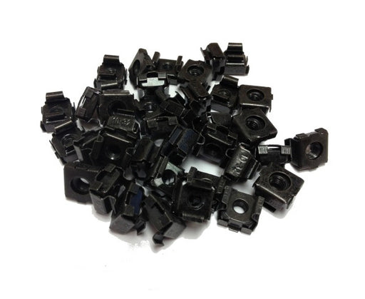 Network Rack, (10-32 or 12-24 or M6) Cage Nuts, 50 Pcs
