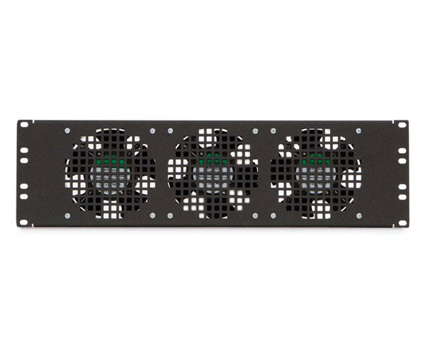 3U Rack-Mount Triple Fan Panel, Network Rack — Primus Cable