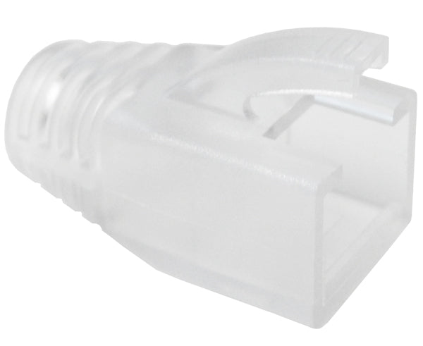 RJ45 Slip-On Boot, CAT6 / CAT6A / CAT7, Type Oversize, 1pc, Clear Color, 7.5mm OD