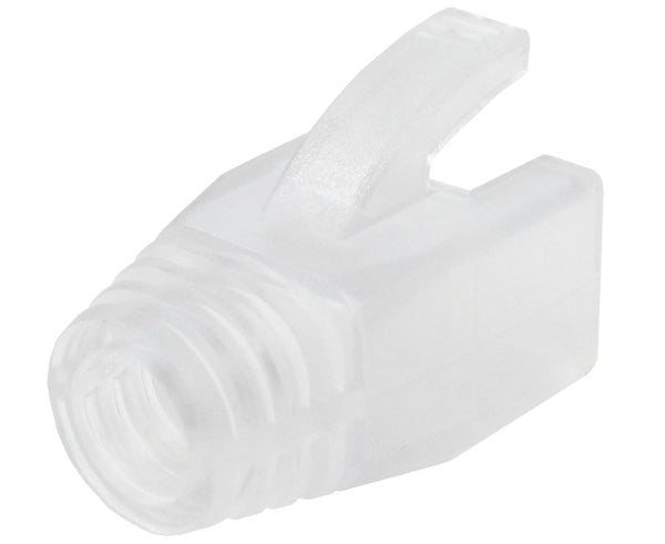 RJ45 Slip-On Boot, CAT5e / CAT6 / CAT7, Type Oversize, 1pc, Clear Color, 7.0mm OD