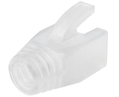 RJ45 Slip-On Boot, CAT5e / CAT6 / CAT7, Type Oversize, 1pc, Clear Color, 7.0mm OD