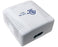 CAT5E Surface Mount Box, 1-Port/ 2-Ports, Pre-wired, Universal Box Case, White and Ivory