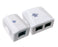 Cat6 1 & 2 Ports Pre-wired Universal Box Case - White