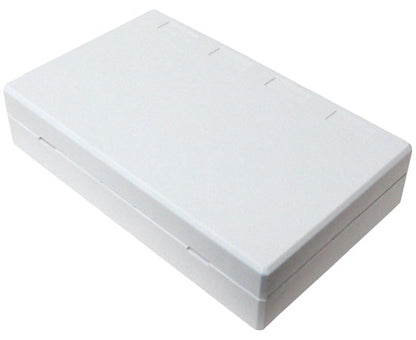 Surface Mount Box, 4-Port, Unloaded - White