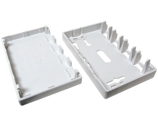 Surface Mount Box, 4-Port, Unloaded - White