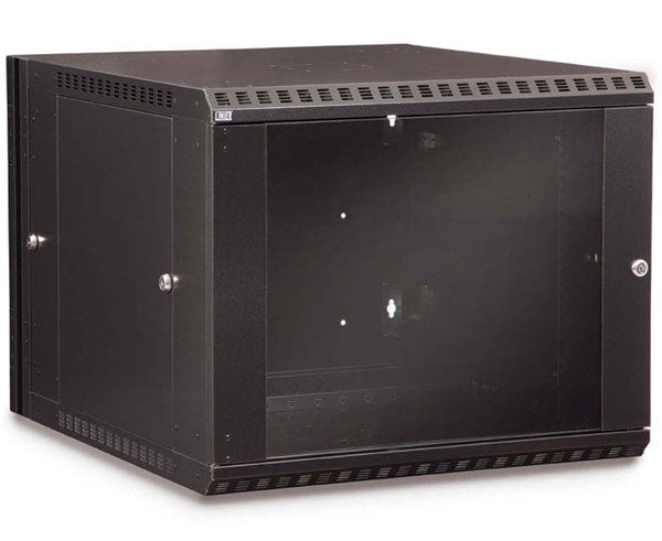 Network Rack, Swing-Out Wall Mount Enclosure, 9U