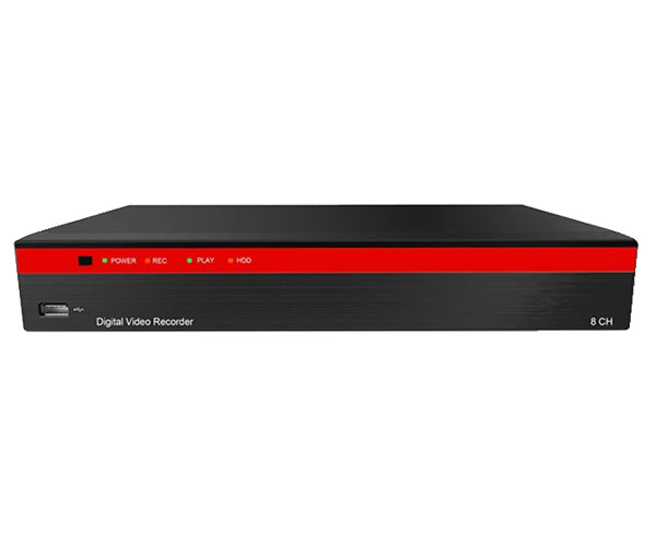 8-Channel Analog &amp; IP Hybrid 5.0MP, up to 4K Resolution DVR with Control over Coax