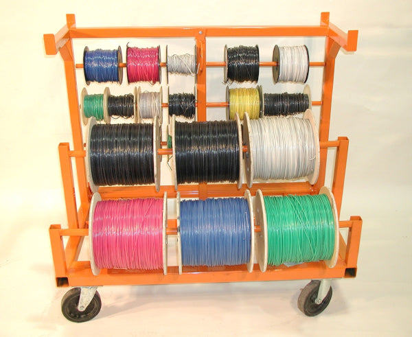 Rack-A-Tiers Wire Rack Holder, Mobile Cart — Primus Cable