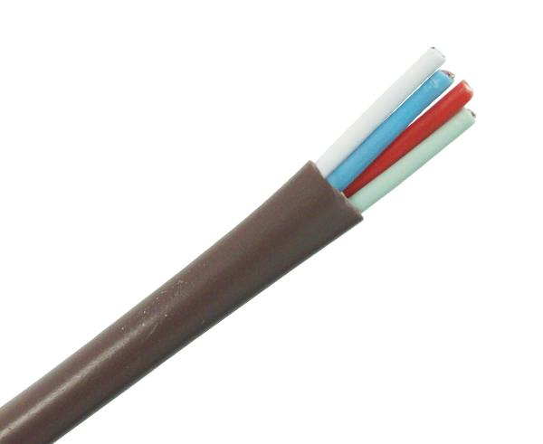 Thermostat Wire, Solid Copper, Indoor/Outdoor Sun Resistant, Brown - Close up - Primus Cable