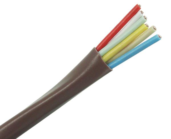 18/2C Thermostat Wire, Solid Copper, Indoor/Outdoor Sun Resistant, 500ft, Brown