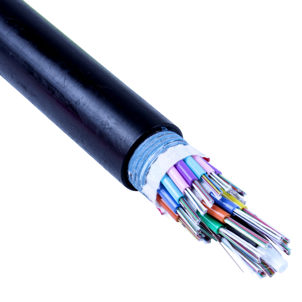 Armored OSP Fiber Cable - Single Mode OS2 Dry Loose Tube MDPE Jacket ...