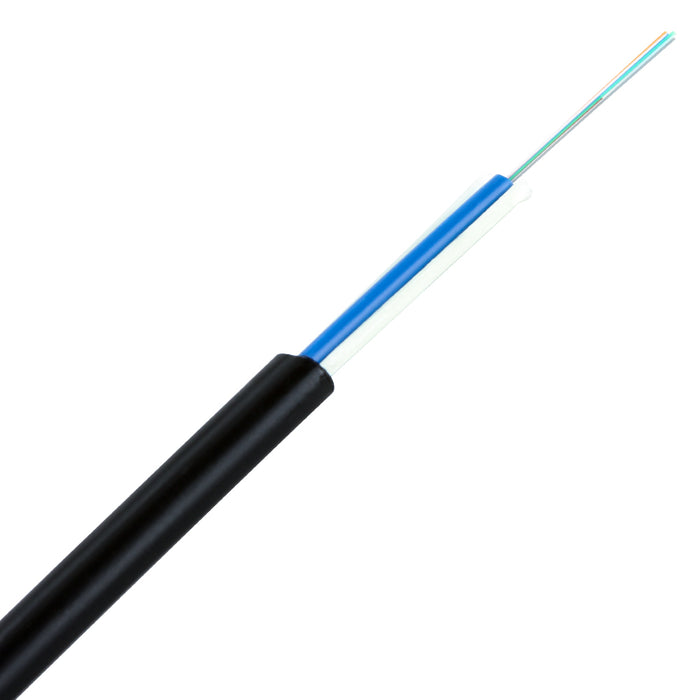 Single Mode Dielectric Dry Flat Drop Loose Tube Fiber Cable