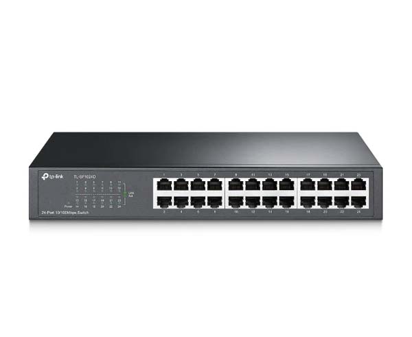 24-port 10/100Mbps Ethernet Switch, Desktop/Rackmount