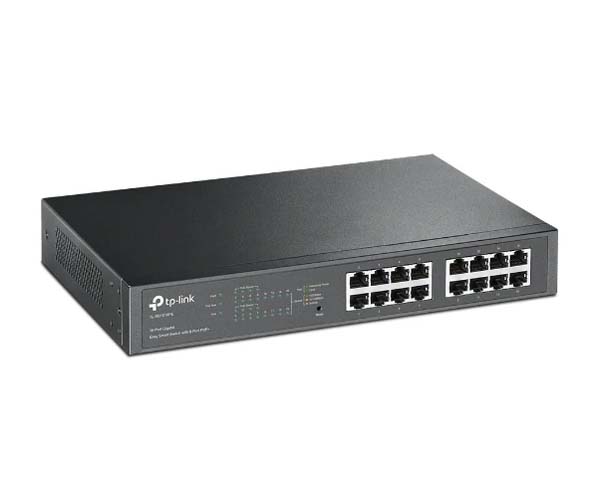 16-Port Gigabit Easy Smart PoE Ethernet Switch with 8-Port PoE+