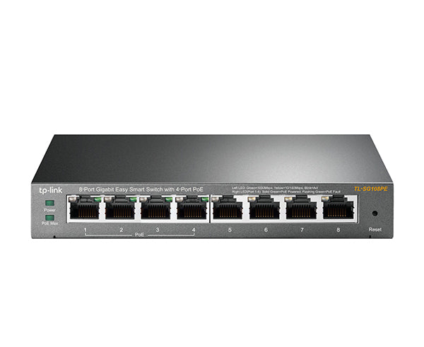 8-Port Gigabit Easy Smart Ethernet Switch with 4-Port PoE - Desktop