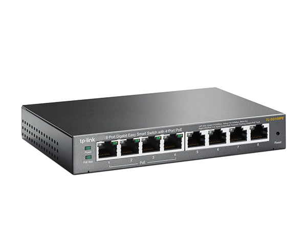 8-Port Gigabit Easy Smart Ethernet Switch with 4-Port PoE - Desktop