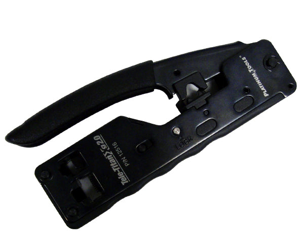 Black Tele-TitanXg™ 2.0 Crimping Tool used for CAT6A and 10Gig