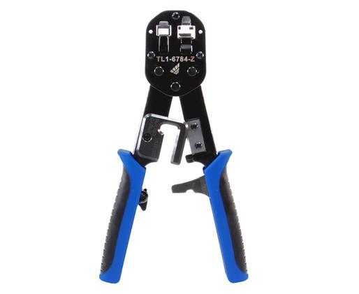 Ratchet Cable Crimp Tool for Easy Feed RJ45 Plugs