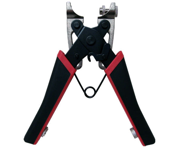 Open SealSmart Compression Crimp Tool for BNC/F/RCA Connectors - Red and Black Rubber Grip - Primus Cable