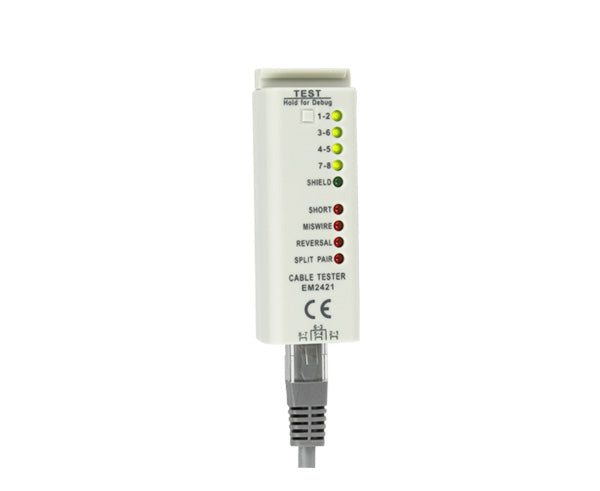 Network Cable Tester, RJ45 - Lights on testing - Primus Cable