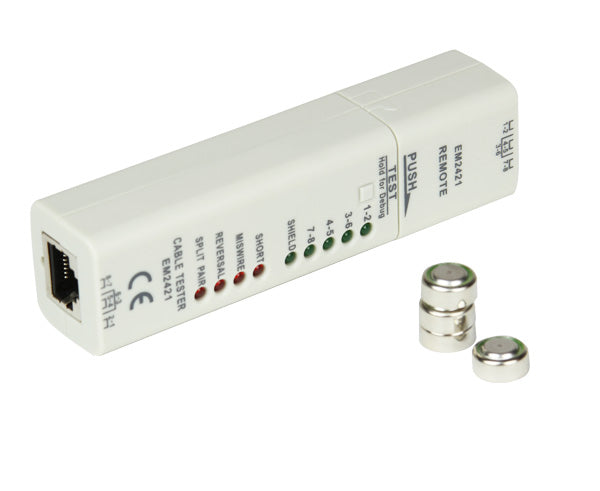 Network Cable Tester - Tool beside batteries - Primus Cable