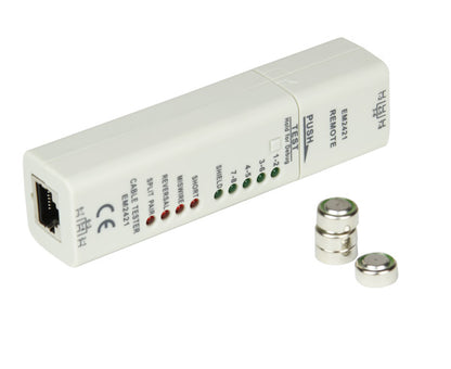 Network Cable Tester - Tool beside batteries - Primus Cable