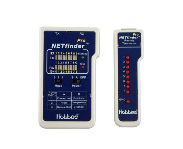 NET Finder Pro - With 18 Remotes - White and blue design - Primus Cable