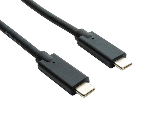 USB 3.1 Type-C Male to Male Cable, Black, 1FT, 3FT, 6FT
