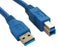 USB 3.0 A Male to USB 3.0 B Male, SuperSpeed, 3ft, 6ft, 10ft and 15ft, Blue and Black