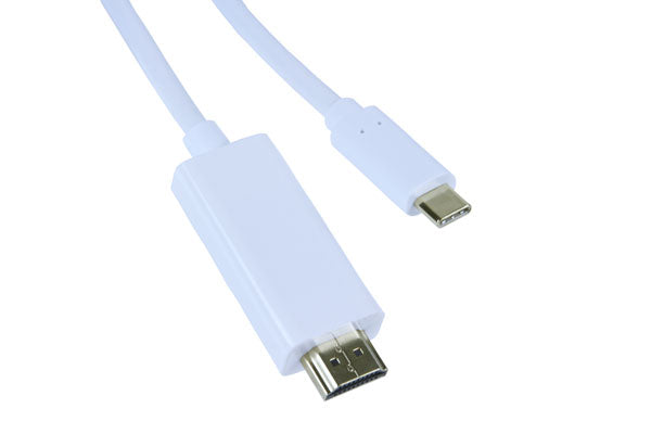 USB 3.1 Type C to HDMI 2.0 Cable (6ft White) – Primus Cable