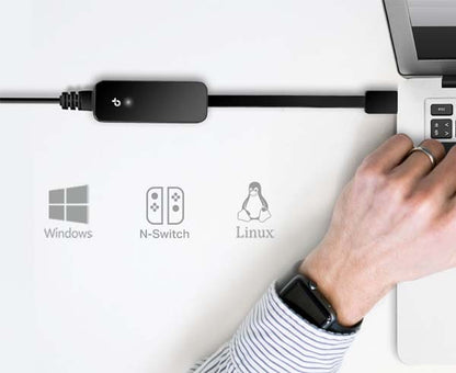 USB 3.0 to Gigabit Ethernet Network Adapter, Black