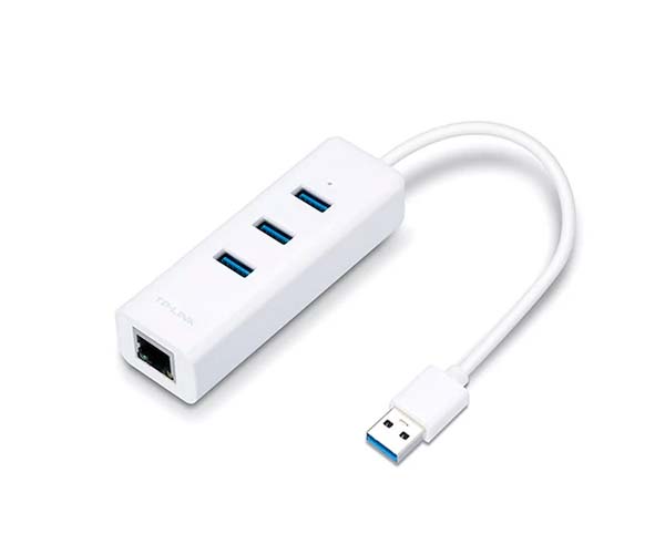 USB 3.0 3Port Hub & Gigabit Ethernet Adapter 2 in 1 USB – Primus Cable