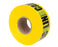 Barricade and Underground Line Tape - Lockout/Tagout - Yellow roll up close - Primus Cable