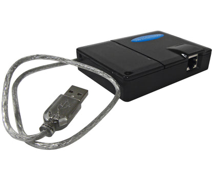 USB 2.0 Extender, 1ft USB cable to 1 RJ45 & 1 RJ45 to 4x USB ports, up to 60m with CAT5E or CAT6, with USB 