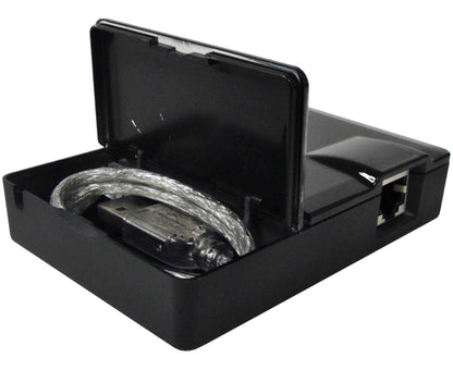 USB 2.0 Extender, 1ft USB cable to 1 RJ45 & 1 RJ45 to 4x USB ports, up to 60m with CAT5E or CAT6, Storage 