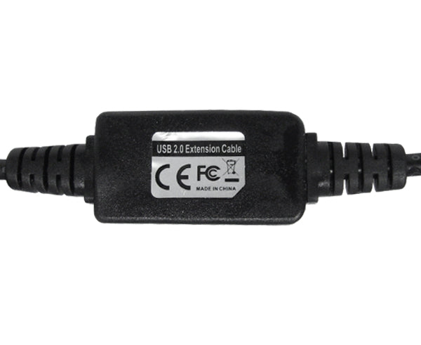 USB 2.0 Active Repeater Extension Cable, A-Male/A-Female, Black