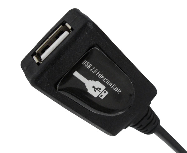USB 2.0 Cable, Active Repeater Extension, Male to Female 