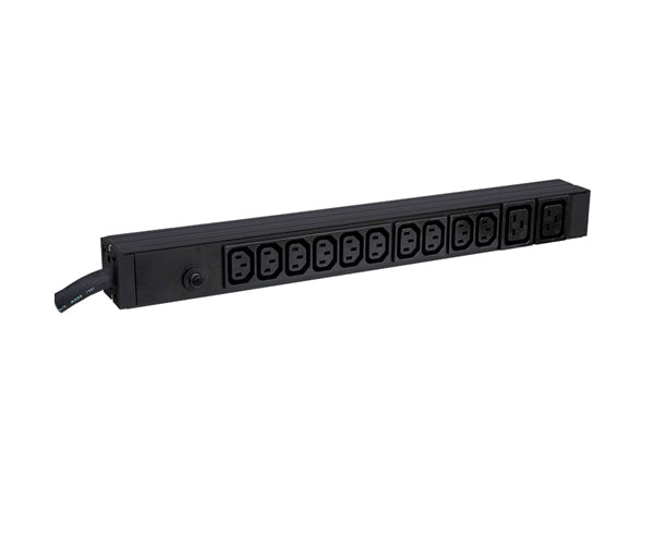 Basic Rack Mount PDU - 20A, 200-240V, 3.3-4.9kW w/IEC C13 and C19 Outlets - Primus Cable