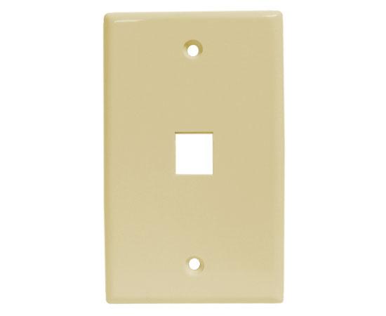 Classic Oversized Wallplate - 1-Port - Ivory