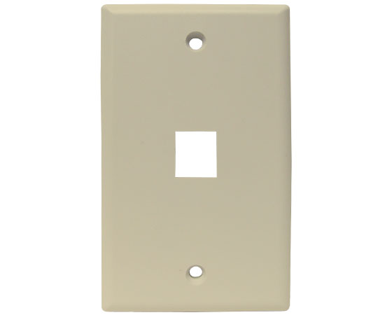 MIG+ Wall Plate, High Density 1 Ports - Ivory