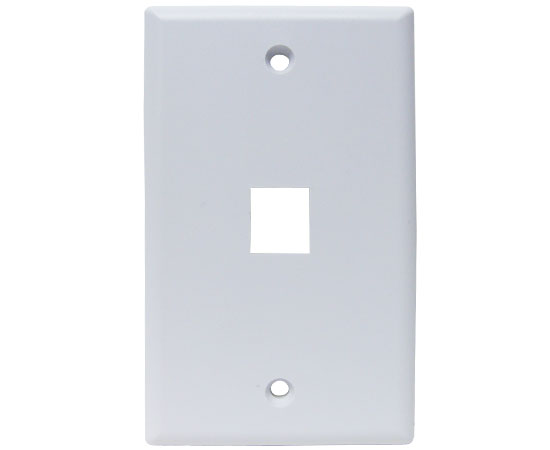 MIG+ Wall Plate, High Density 1 Ports - White