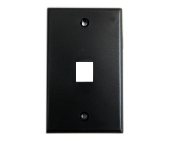 MIG+ Wall Plate, High Density 1 Ports - Black