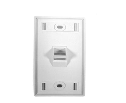 Keystone Wall Plate w/ ID Window, Single-Gang, Angled - 1 Port, 2 Port, 4 Port