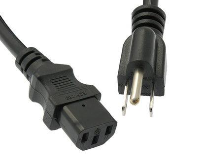 Computer Power Cord, SJT 16/3 Rated, 5-15P to C13 - Primus Cable